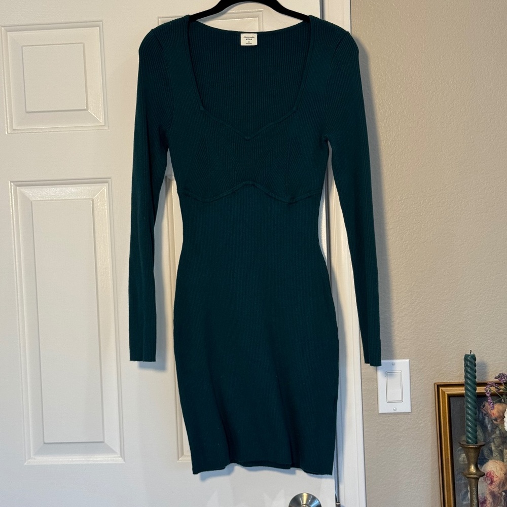 Abercrombie & Fitch - Green Knit Sweater Dress - US M